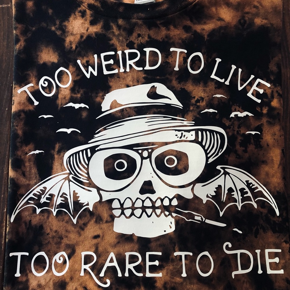 Johnny Depp Fear and Loathing in Las Vegas Dyed Short Sleeve T-shirt